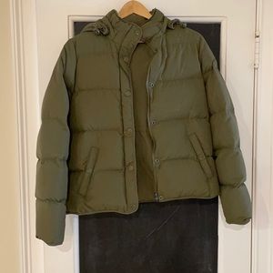 J Crew down jacket with hood
